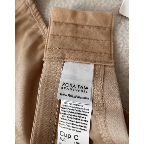 Rosa Faia Twin Soft Bra 46C Desert Beige Comfort T Shirt Bra Wireless Non-Padded - Picture 14 of 16